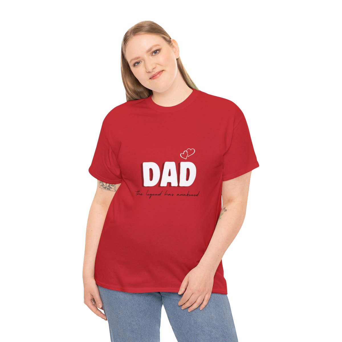 Dad: The Legend Has Awakened: Unisex Heavy Cotton Tee - Image 120