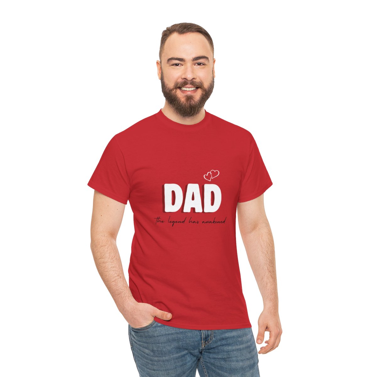 Dad: The Legend Has Awakened: Unisex Heavy Cotton Tee - Image 121
