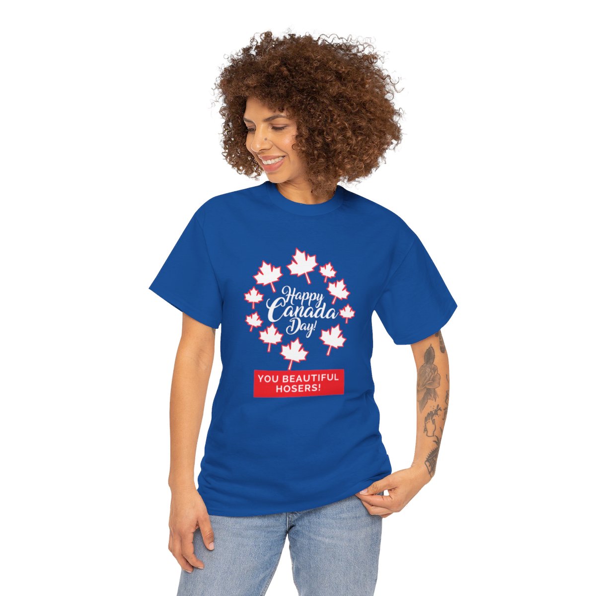 Happy Canada Day: You Beautiful Hosers: Unisex Heavy Cotton Tee - Image 11