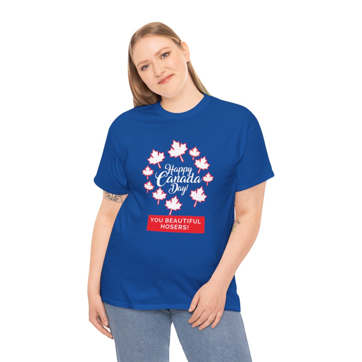 Happy Canada Day: You Beautiful Hosers: Unisex Heavy Cotton Tee - Image 12