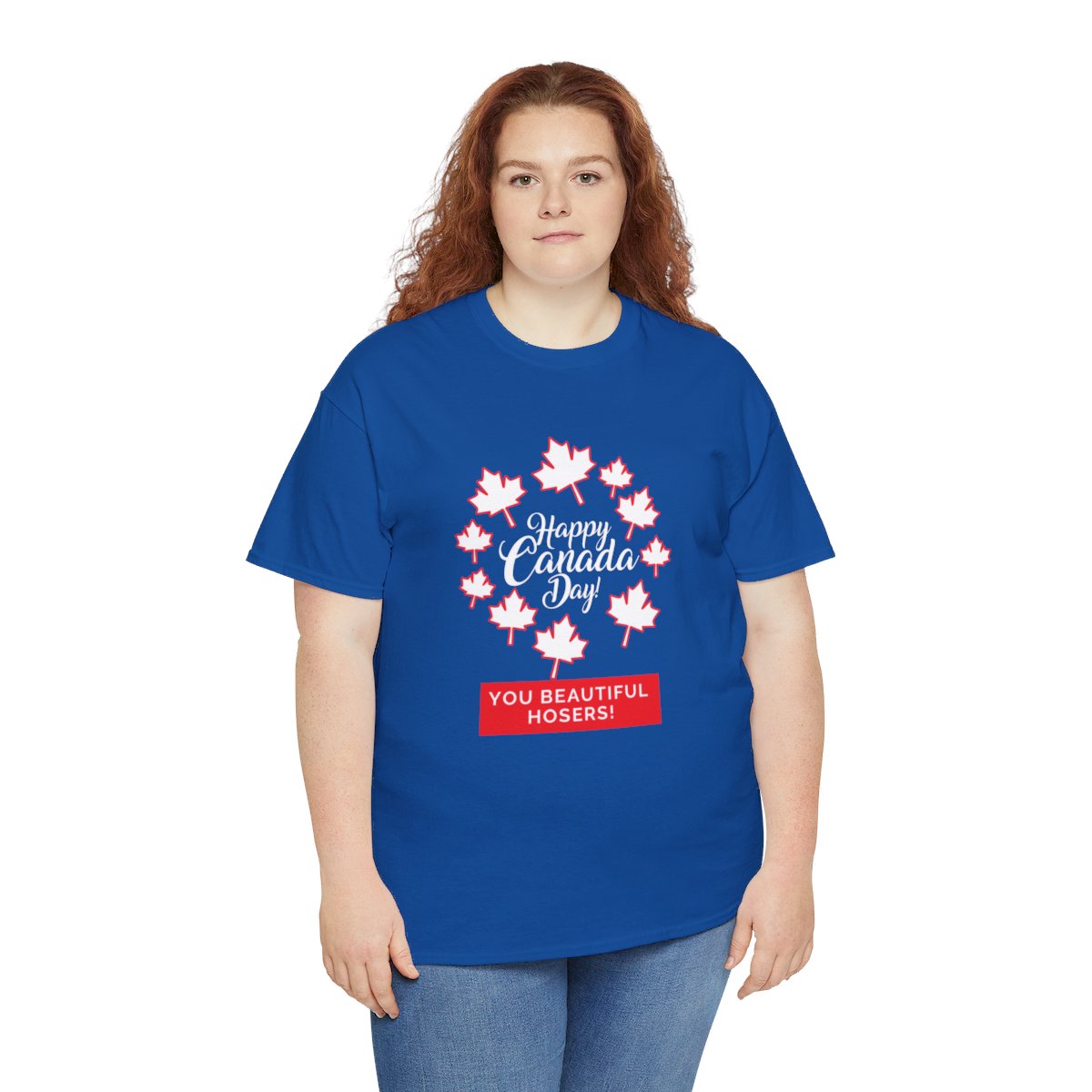 Happy Canada Day: You Beautiful Hosers: Unisex Heavy Cotton Tee - Image 15