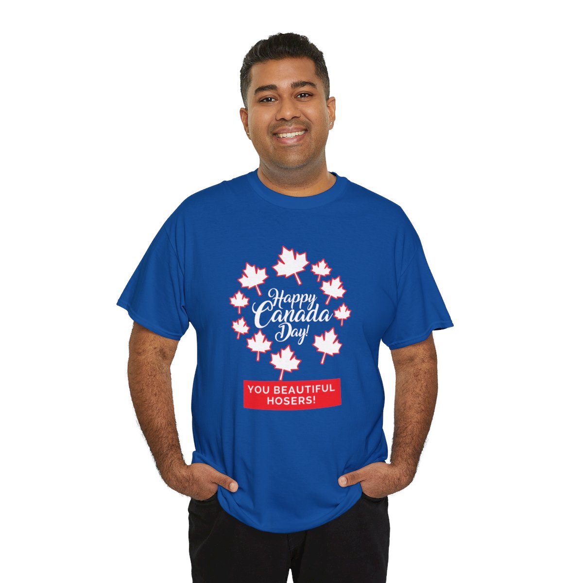 Happy Canada Day: You Beautiful Hosers: Unisex Heavy Cotton Tee - Image 17