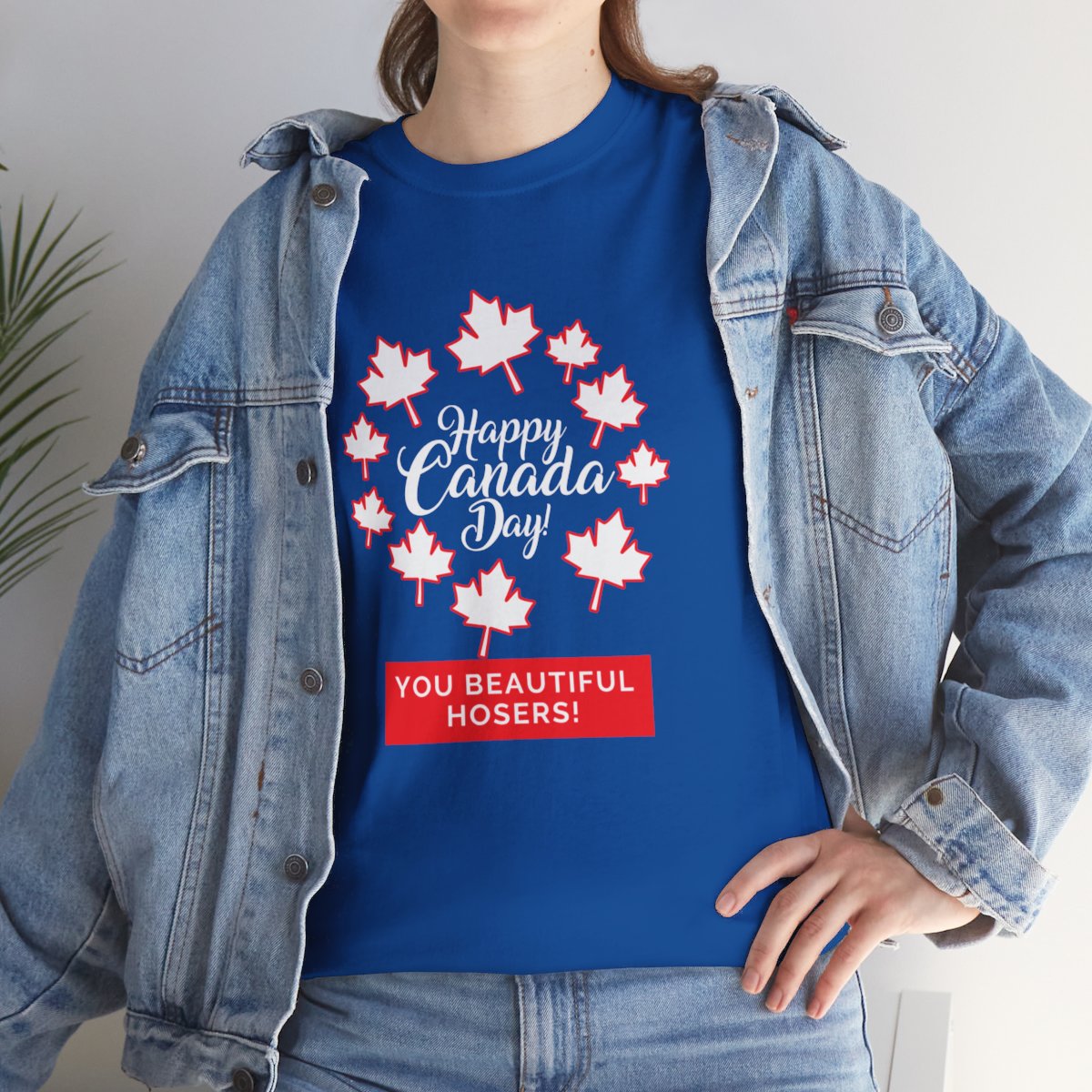 Happy Canada Day: You Beautiful Hosers: Unisex Heavy Cotton Tee - Image 23
