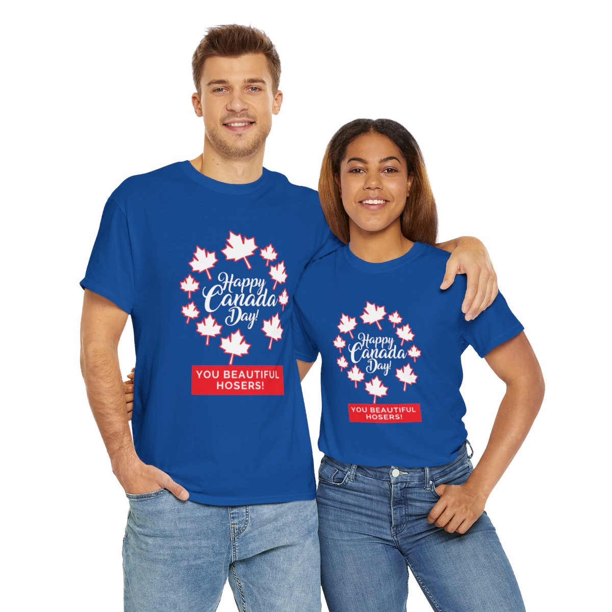 Happy Canada Day: You Beautiful Hosers: Unisex Heavy Cotton Tee - Image 24