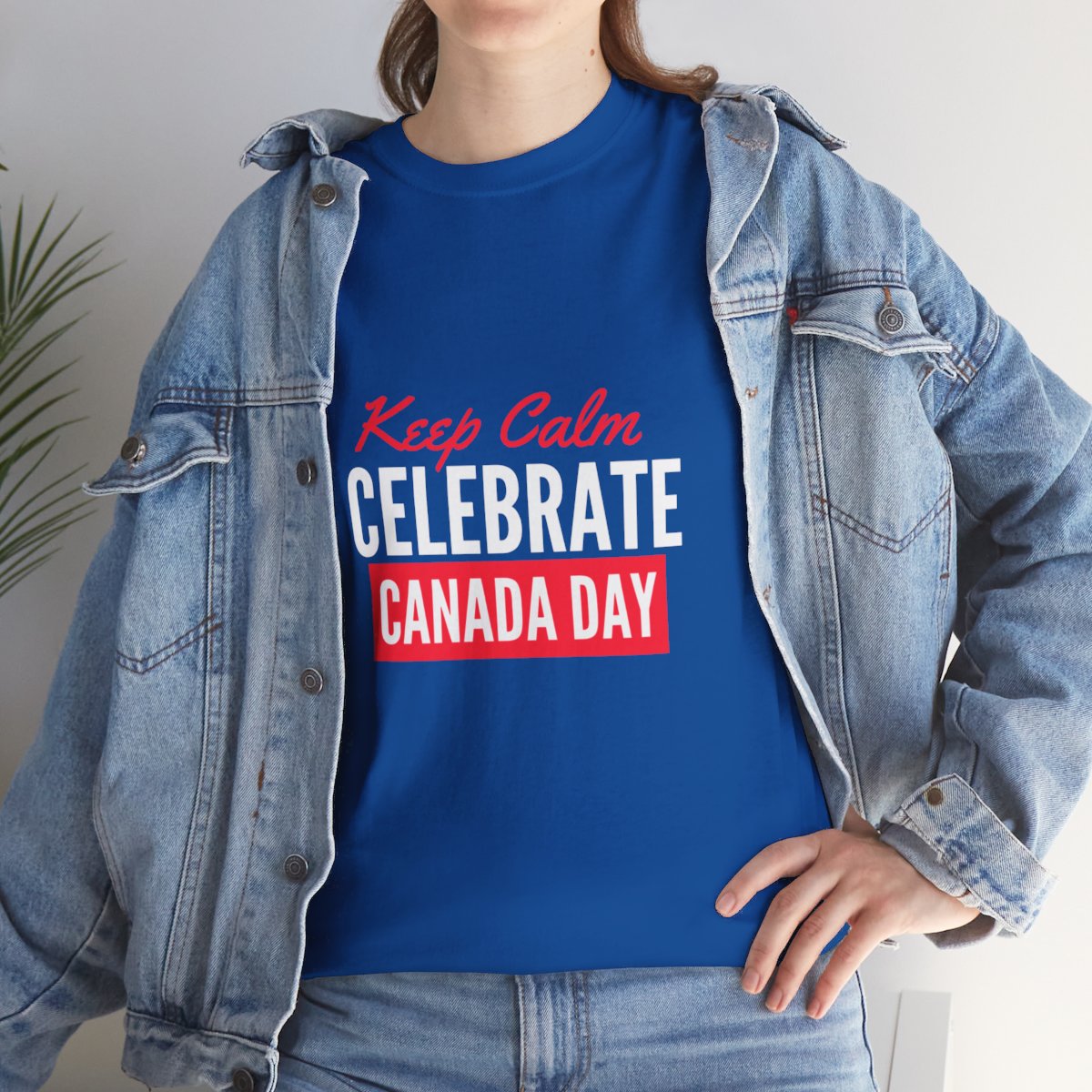 Keep Calm: Celebrate Canada Day: Unisex Heavy Cotton Tee - Image 158