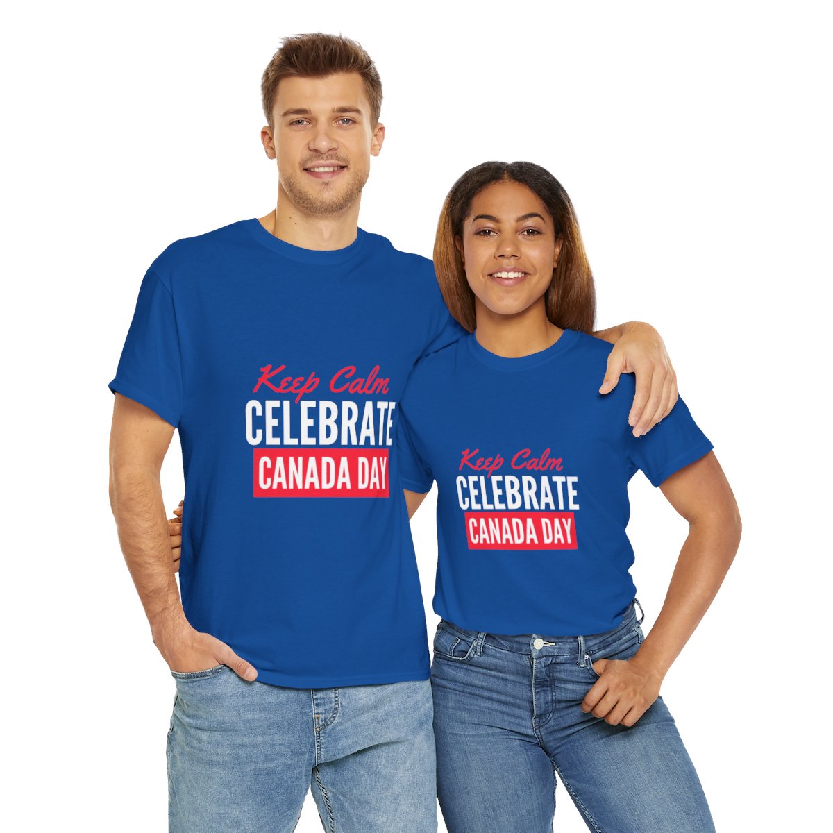 Keep Calm: Celebrate Canada Day: Unisex Heavy Cotton Tee - Image 159