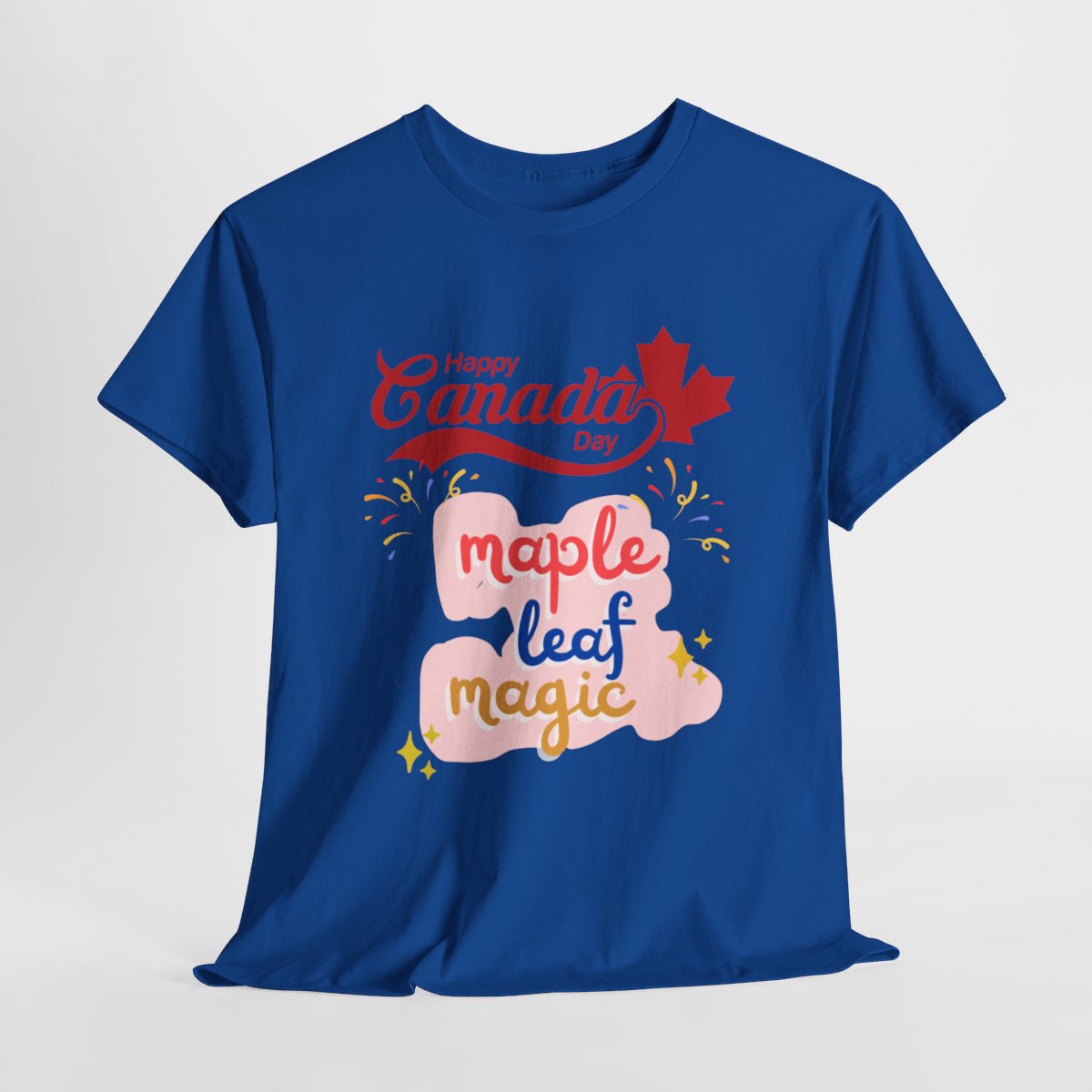 Canada Day: Maple Leaf Magic: Unisex Heavy Cotton Tee 115 Canada Day: Maple Leaf Magic: Unisex Heavy Cotton Tee - Image 115