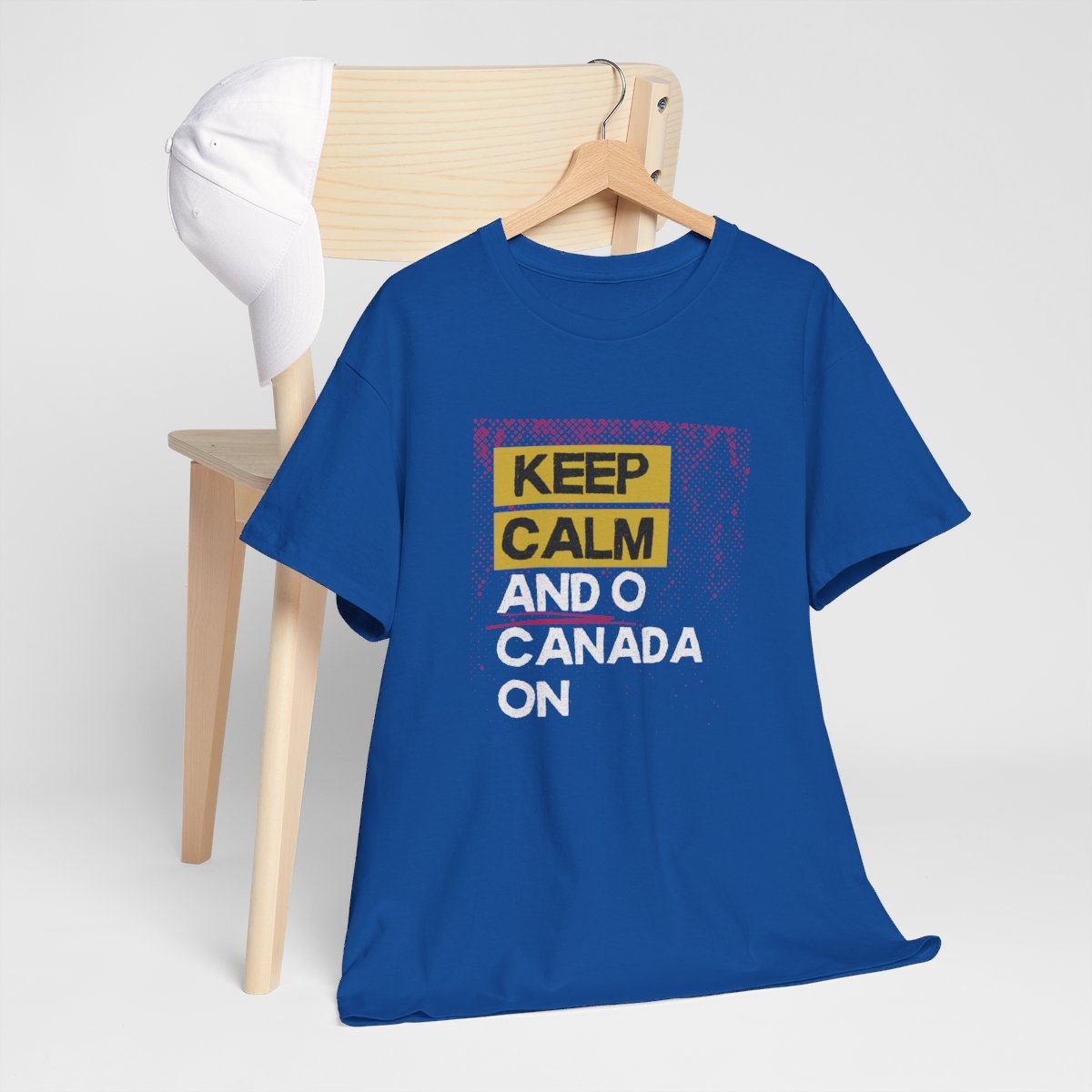 Keep Calm & O Canada On: Unisex Heavy Cotton Tee - Image 9