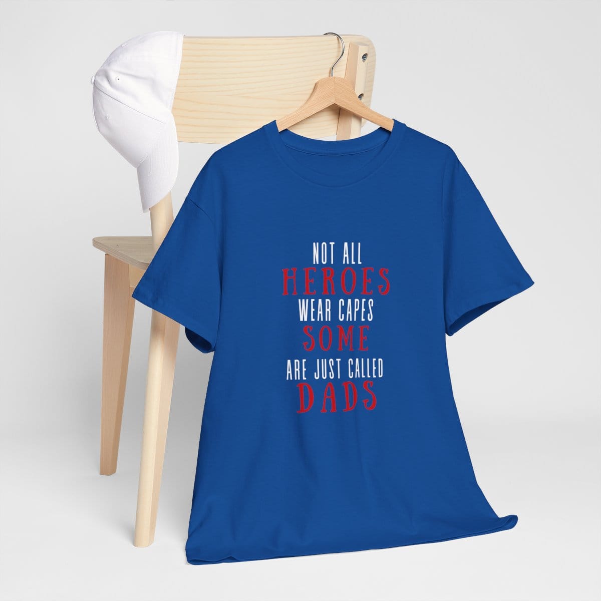 Not all heroes wear capes some are just called dads: Unisex Heavy Cotton Tee 144 Not all heroes wear capes some are just called dads: Unisex Heavy Cotton Tee - Image 144