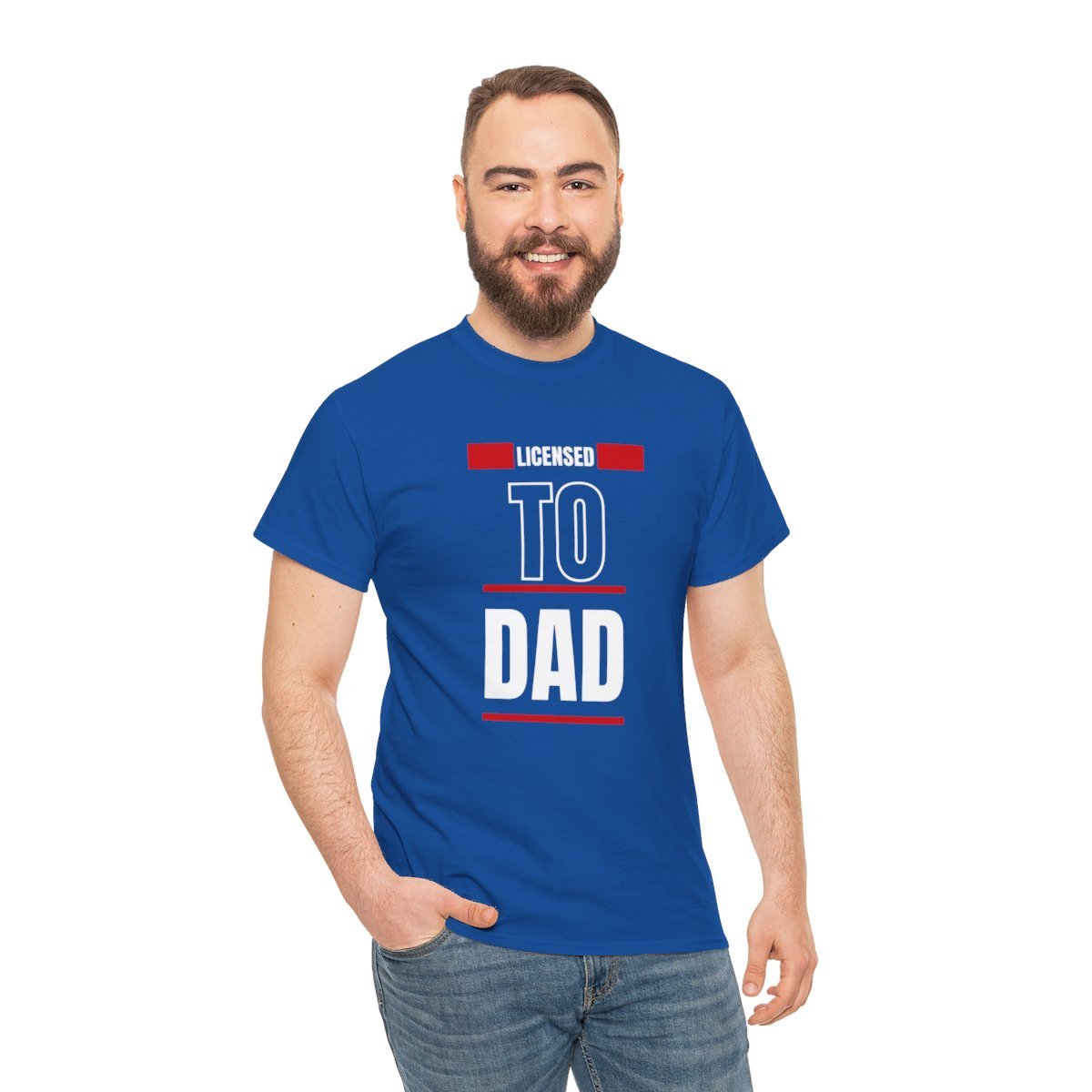 Licensed to Dad: Unisex Heavy Cotton Tee