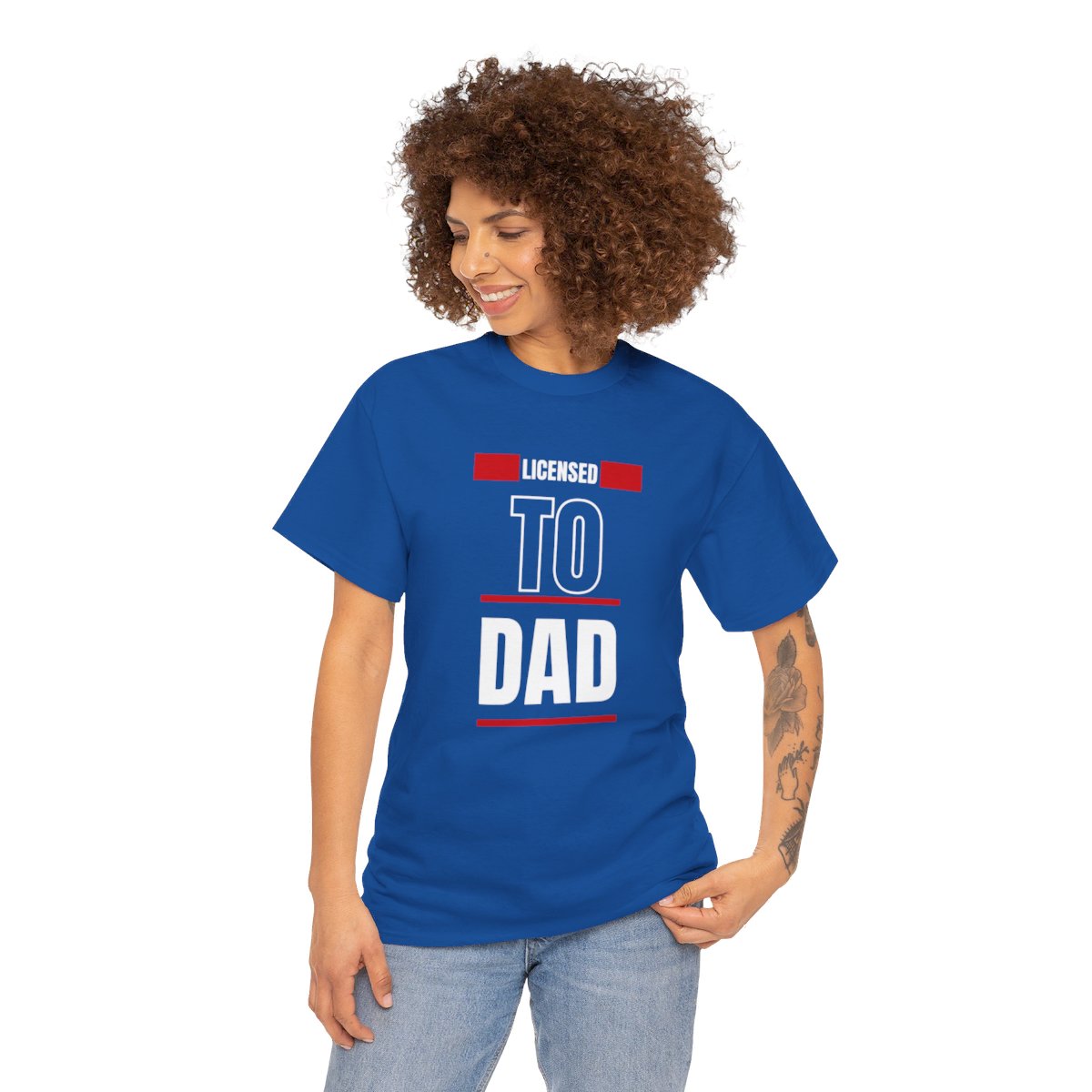 Licensed to Dad: Unisex Heavy Cotton Tee - Image 12