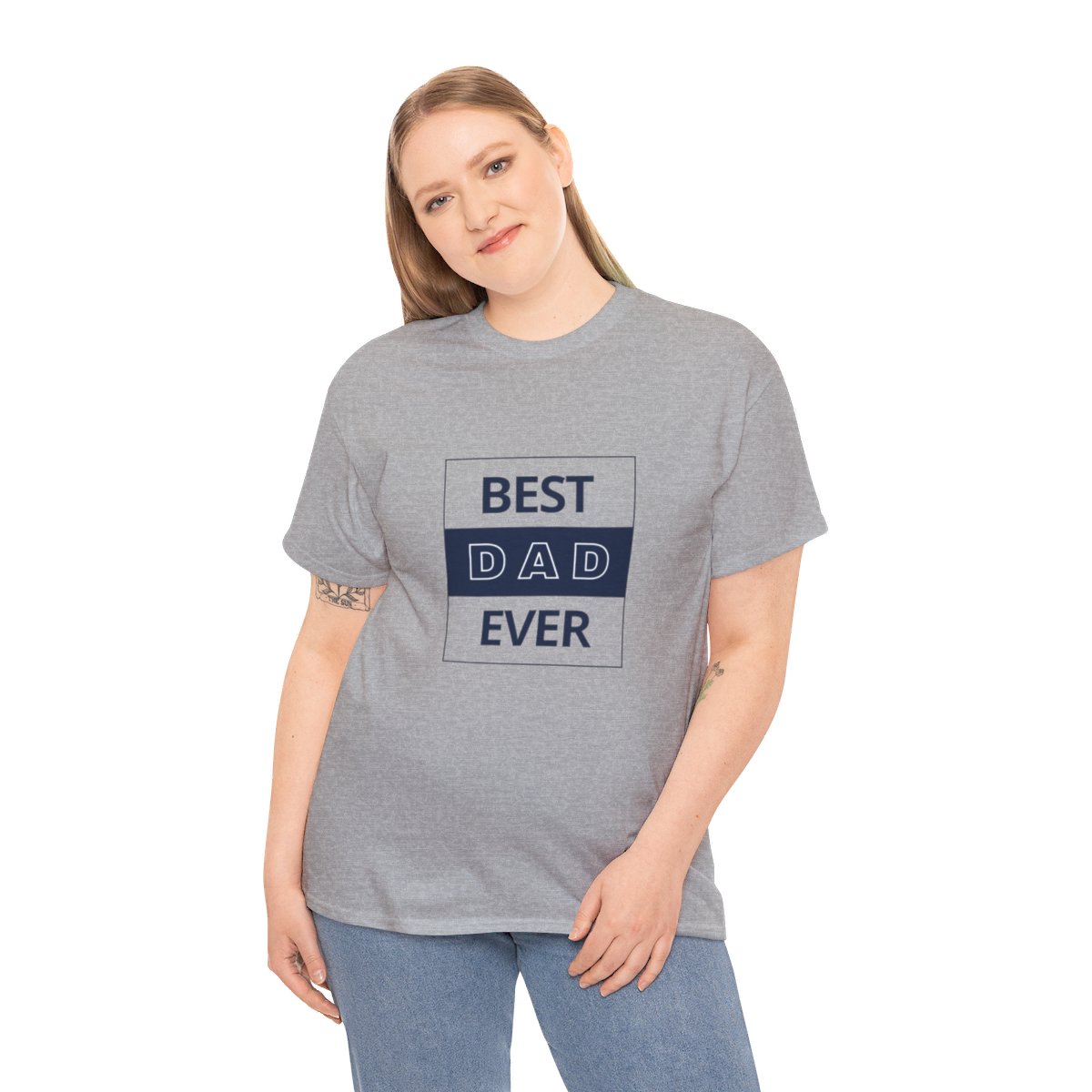 Best Dad Ever: Unisex Heavy Cotton Tee - Image 93
