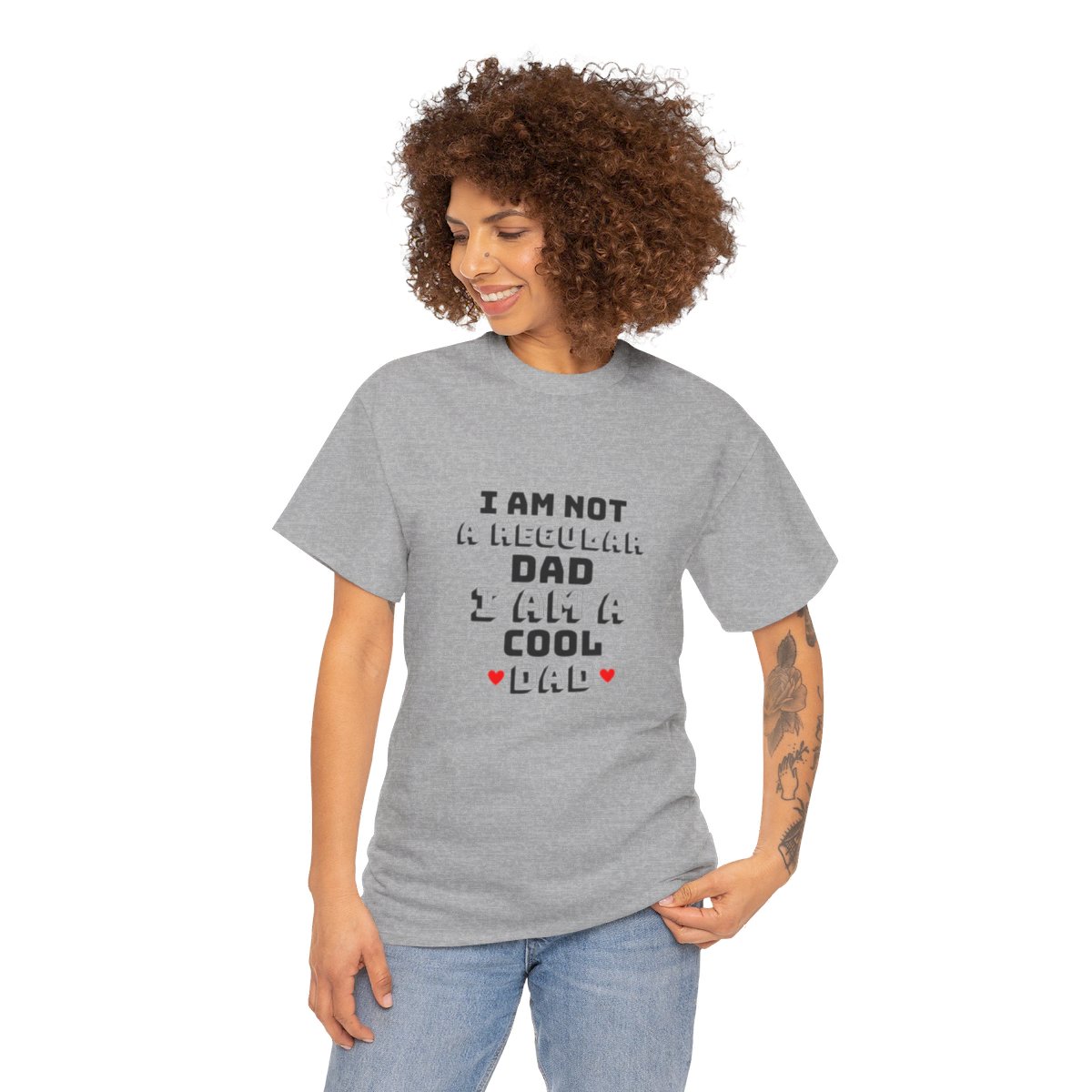 I am not a regular dad I am a cool dad: Unisex Heavy Cotton Tee - Image 65