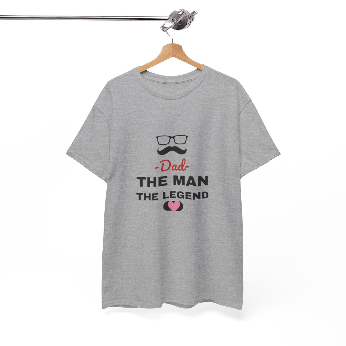 Dad, The Man, The Legend: Unisex Heavy Cotton Tee 1 Dad, The Man, The Legend: Unisex Heavy Cotton Tee