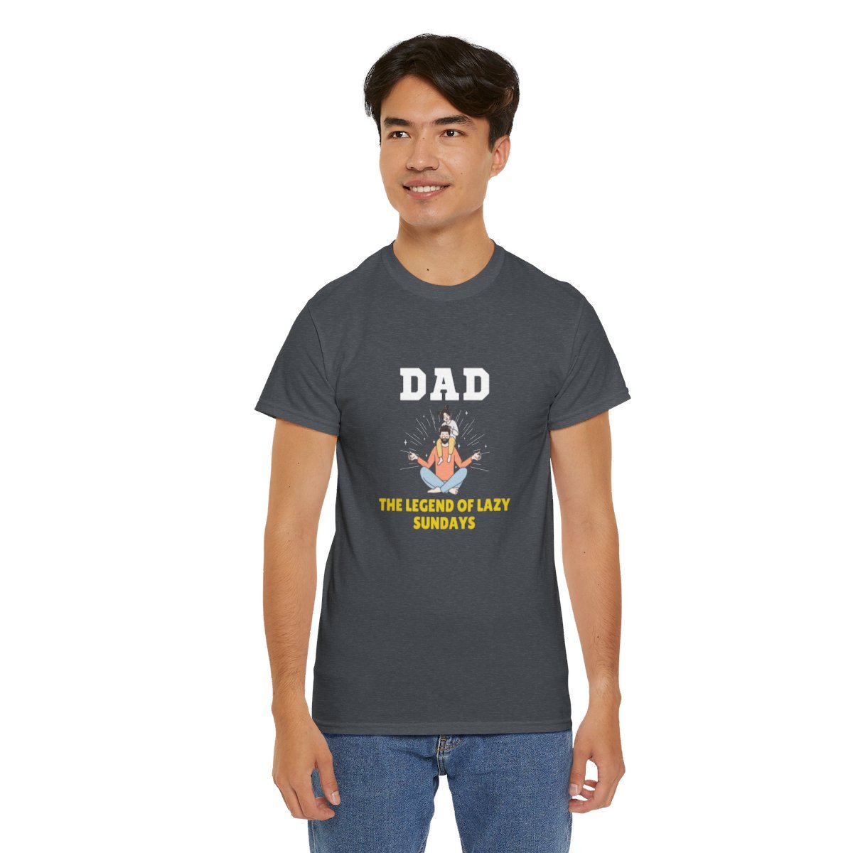Dad: The Legend of Lazy Sundays: Unisex Heavy Cotton Tee - Image 21