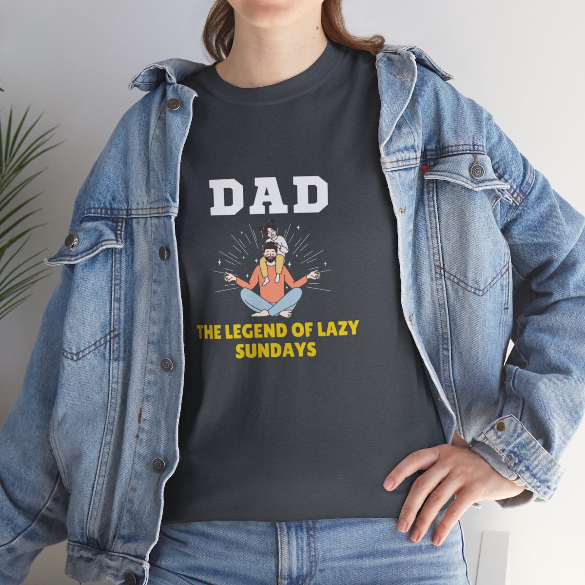 Dad: The Legend of Lazy Sundays: Unisex Heavy Cotton Tee - Image 23