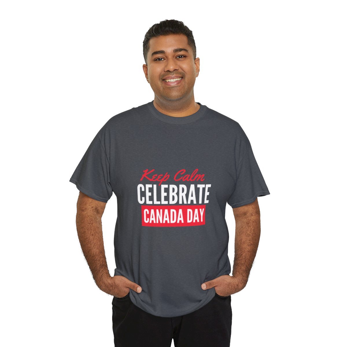 Keep Calm: Celebrate Canada Day: Unisex Heavy Cotton Tee - Image 125
