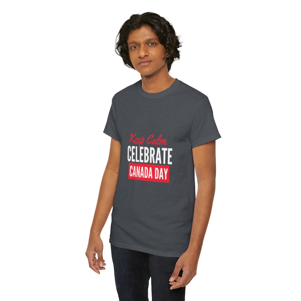 Keep Calm: Celebrate Canada Day: Unisex Heavy Cotton Tee - Image 127