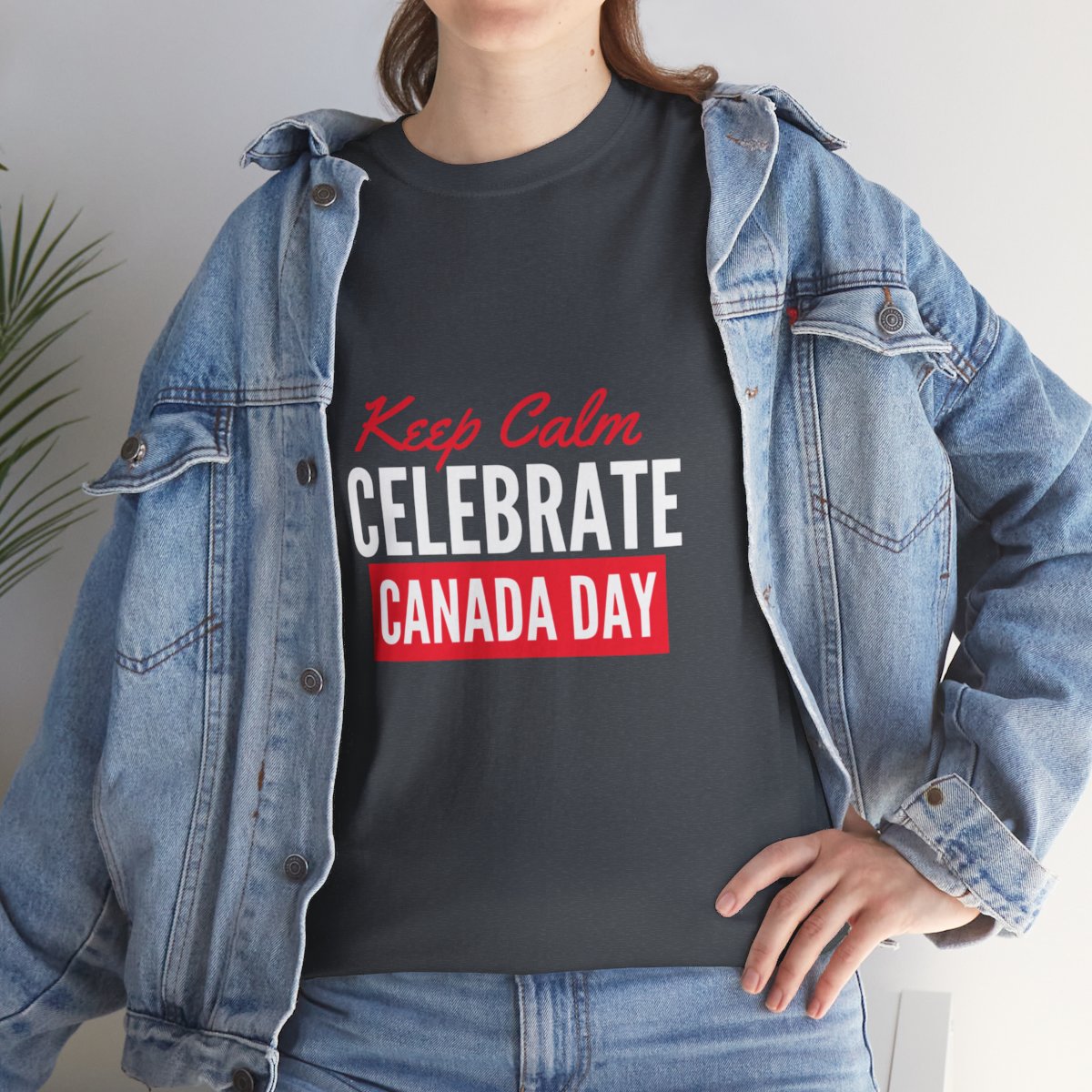 Keep Calm: Celebrate Canada Day: Unisex Heavy Cotton Tee - Image 131