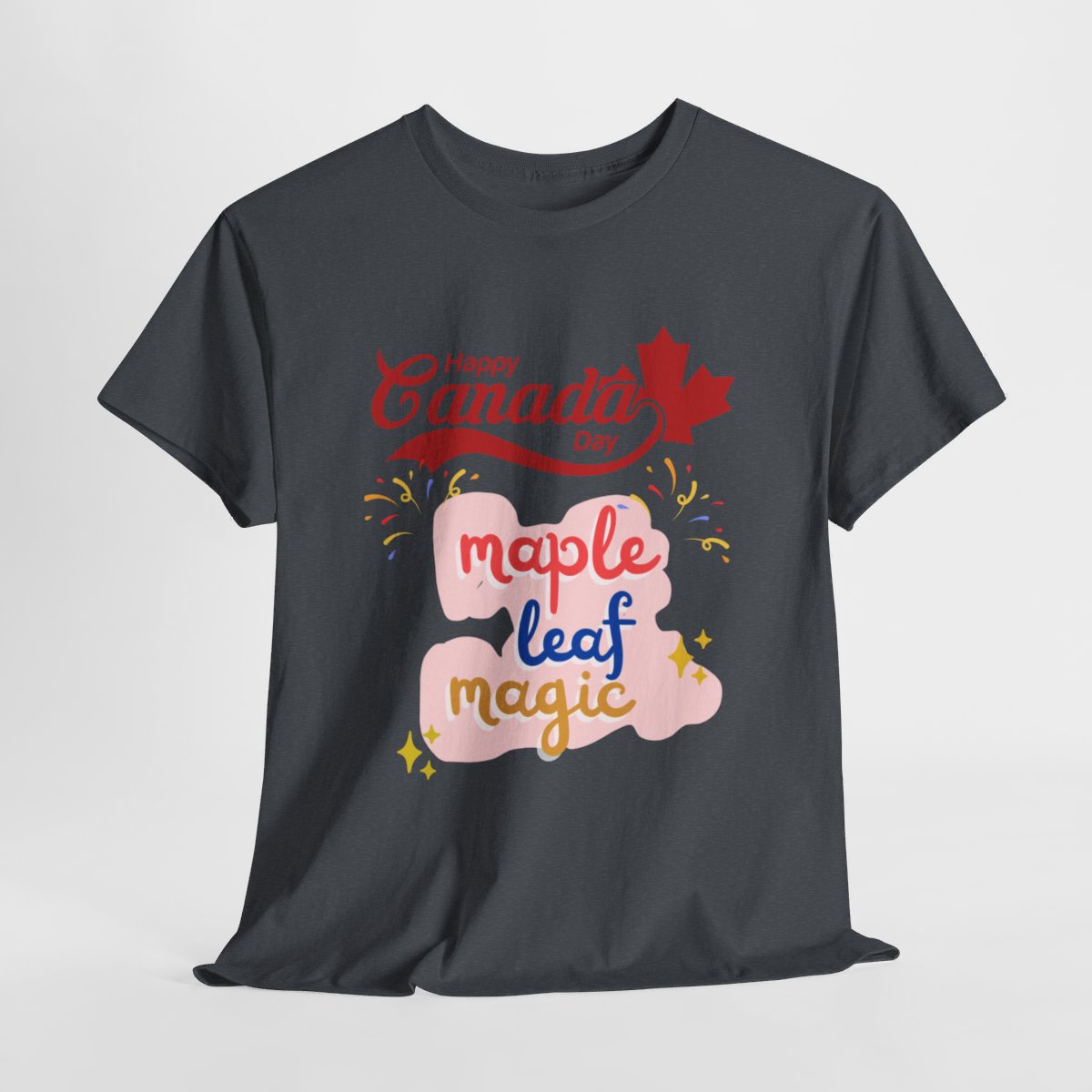Canada Day: Maple Leaf Magic: Unisex Heavy Cotton Tee 88 Canada Day: Maple Leaf Magic: Unisex Heavy Cotton Tee - Image 88
