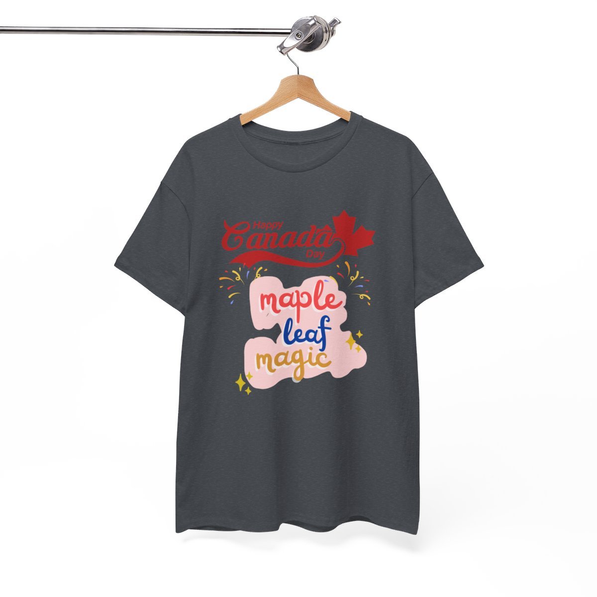 Canada Day: Maple Leaf Magic: Unisex Heavy Cotton Tee 89 Canada Day: Maple Leaf Magic: Unisex Heavy Cotton Tee - Image 89