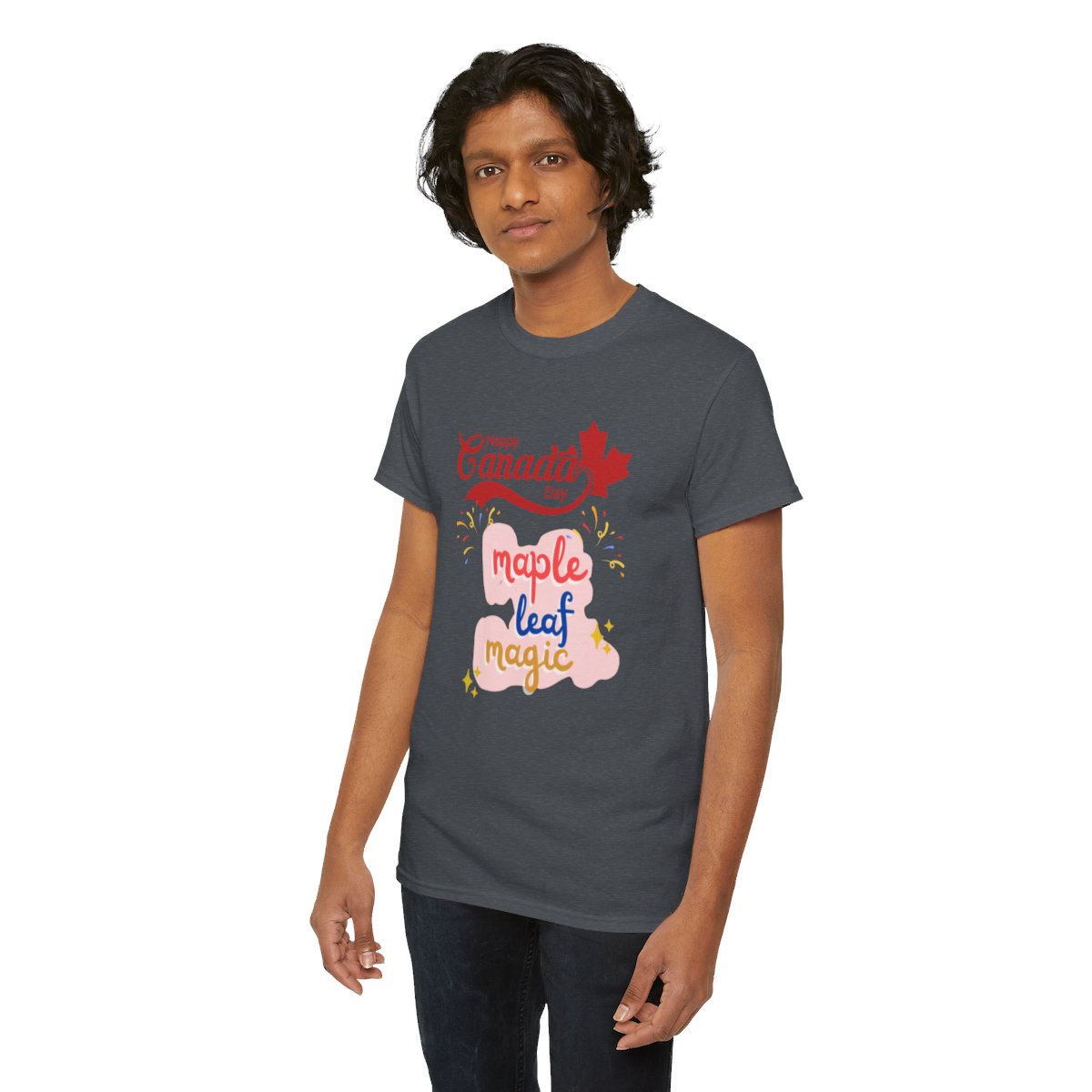 Canada Day: Maple Leaf Magic: Unisex Heavy Cotton Tee 100 Canada Day: Maple Leaf Magic: Unisex Heavy Cotton Tee - Image 100