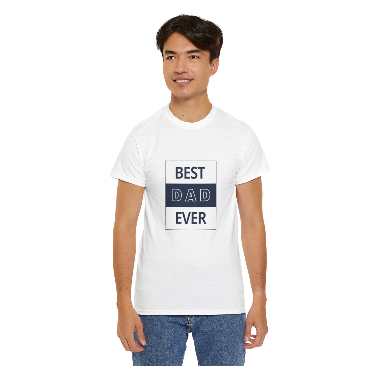 Best Dad Ever: Unisex Heavy Cotton Tee - Image 48