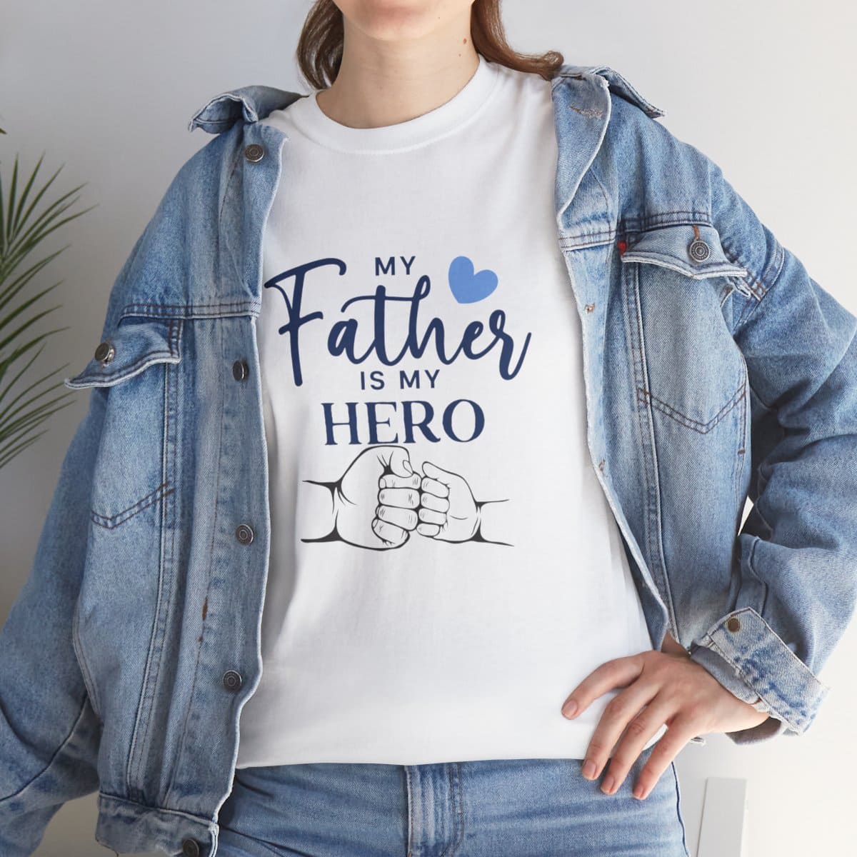 My father is my hero: Unisex Heavy Cotton Tee - Image 51