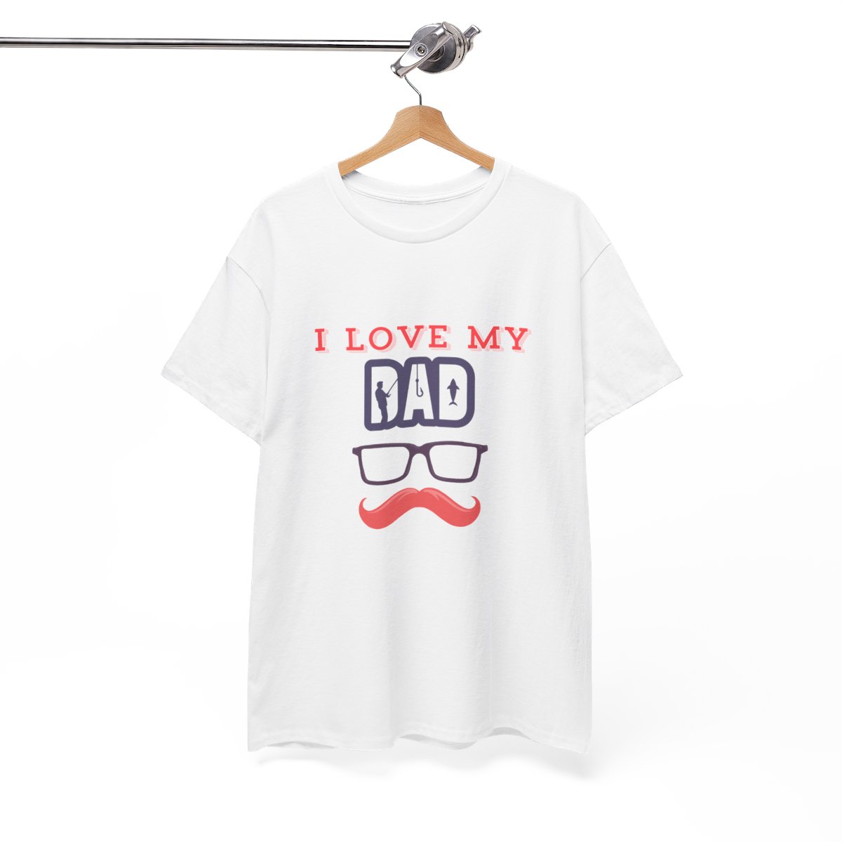 I Love My dad: Unisex Heavy Cotton Tee 35 I Love My dad: Unisex Heavy Cotton Tee - Image 35