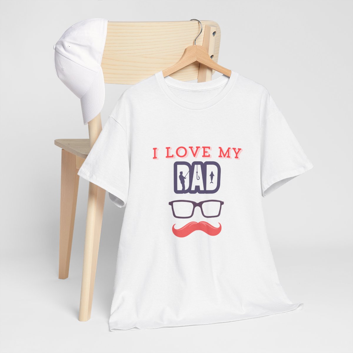 I Love My dad: Unisex Heavy Cotton Tee 36 I Love My dad: Unisex Heavy Cotton Tee - Image 36