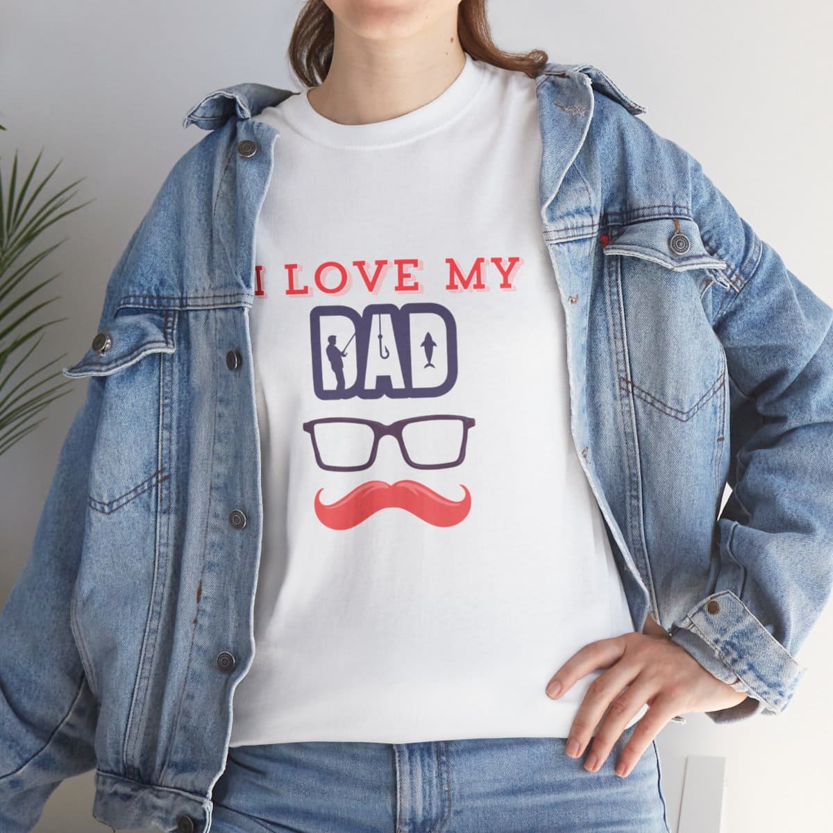 I Love My dad: Unisex Heavy Cotton Tee 50 I Love My dad: Unisex Heavy Cotton Tee - Image 50