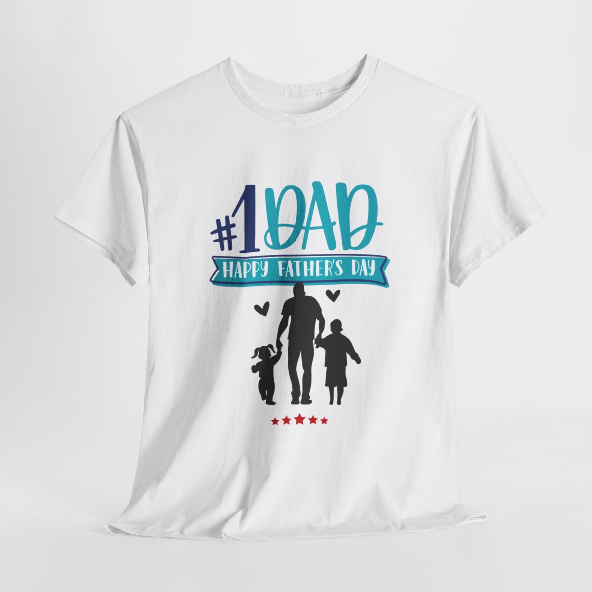 No.1 Dad, Happy Father's Day: Unisex Heavy Cotton Tee 34 No.1 Dad, Happy Father's Day: Unisex Heavy Cotton Tee - Image 34