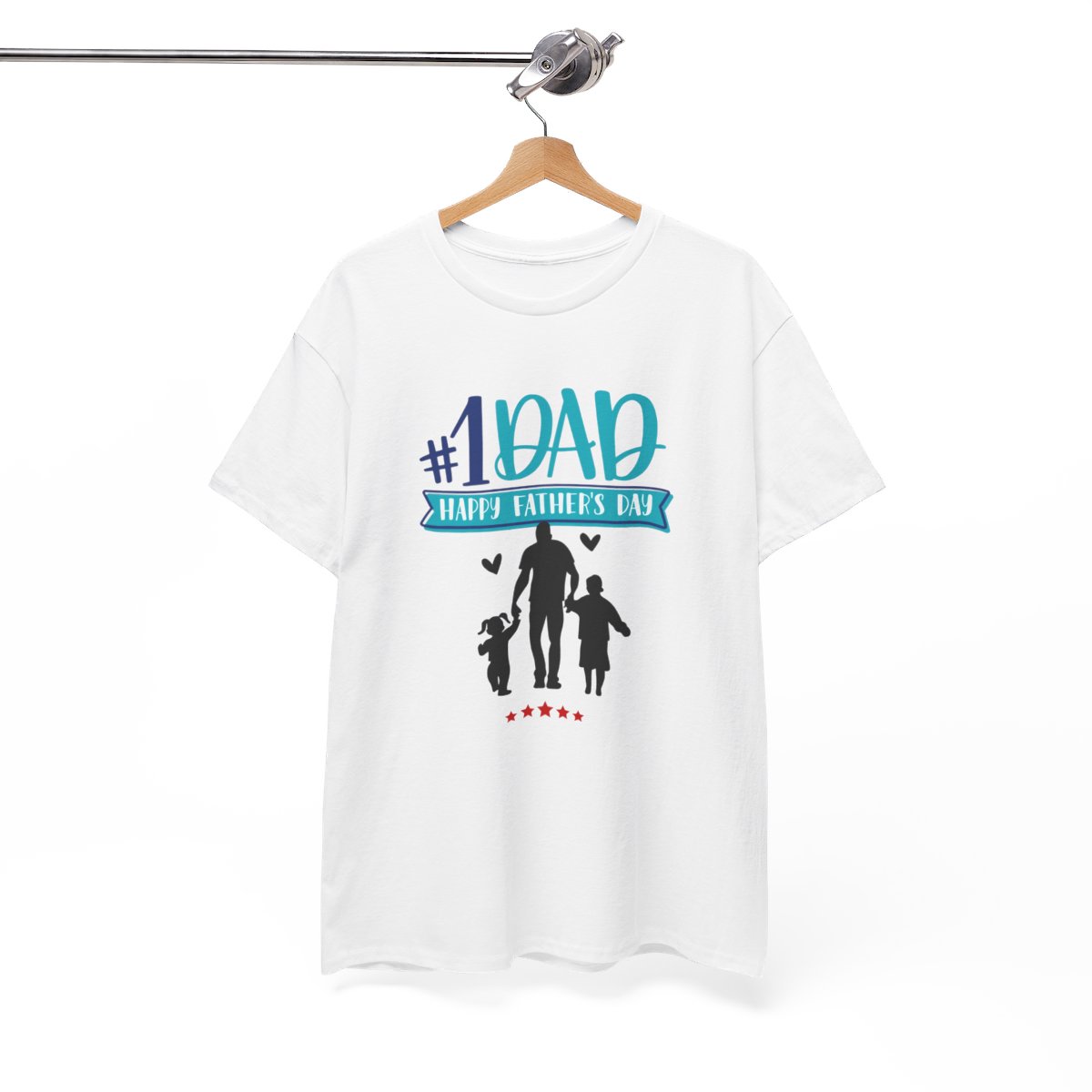 No.1 Dad, Happy Father's Day: Unisex Heavy Cotton Tee 35 No.1 Dad, Happy Father's Day: Unisex Heavy Cotton Tee - Image 35