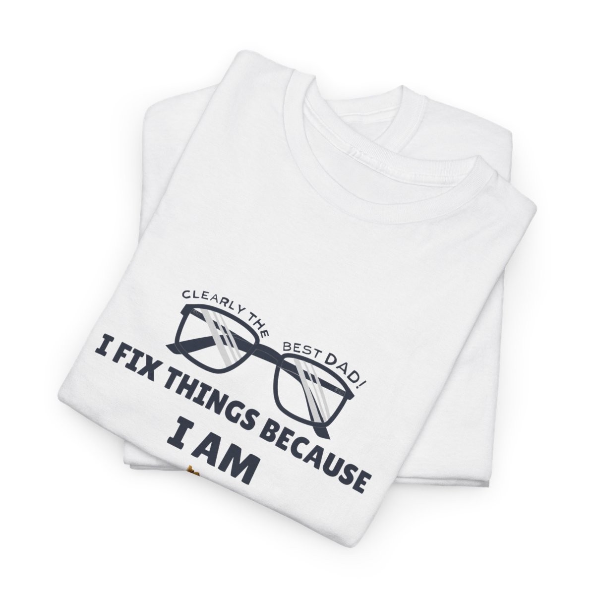 I Fix Things Because  I am Dad: Unisex Heavy Cotton Tee - Image 6