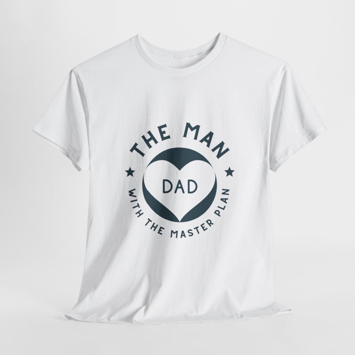 Dad: The Man with The Master Plan: Unisex Heavy Cotton Tee