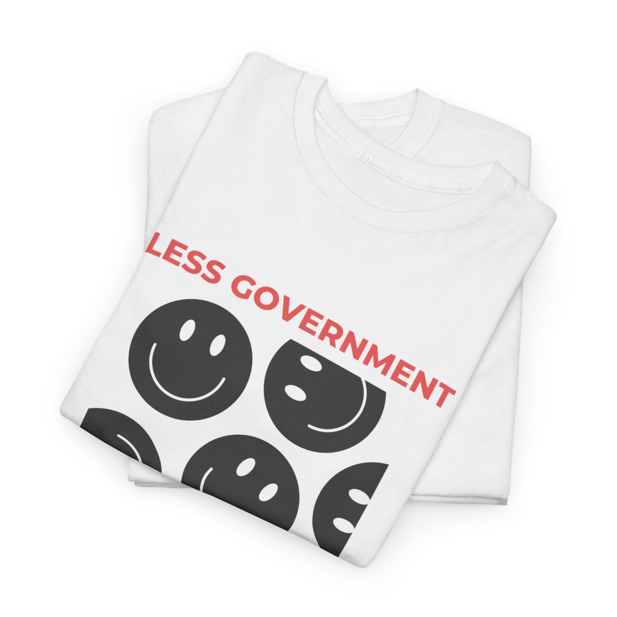 Less Government More Poutine: Unisex Heavy Cotton Tee - Image 6