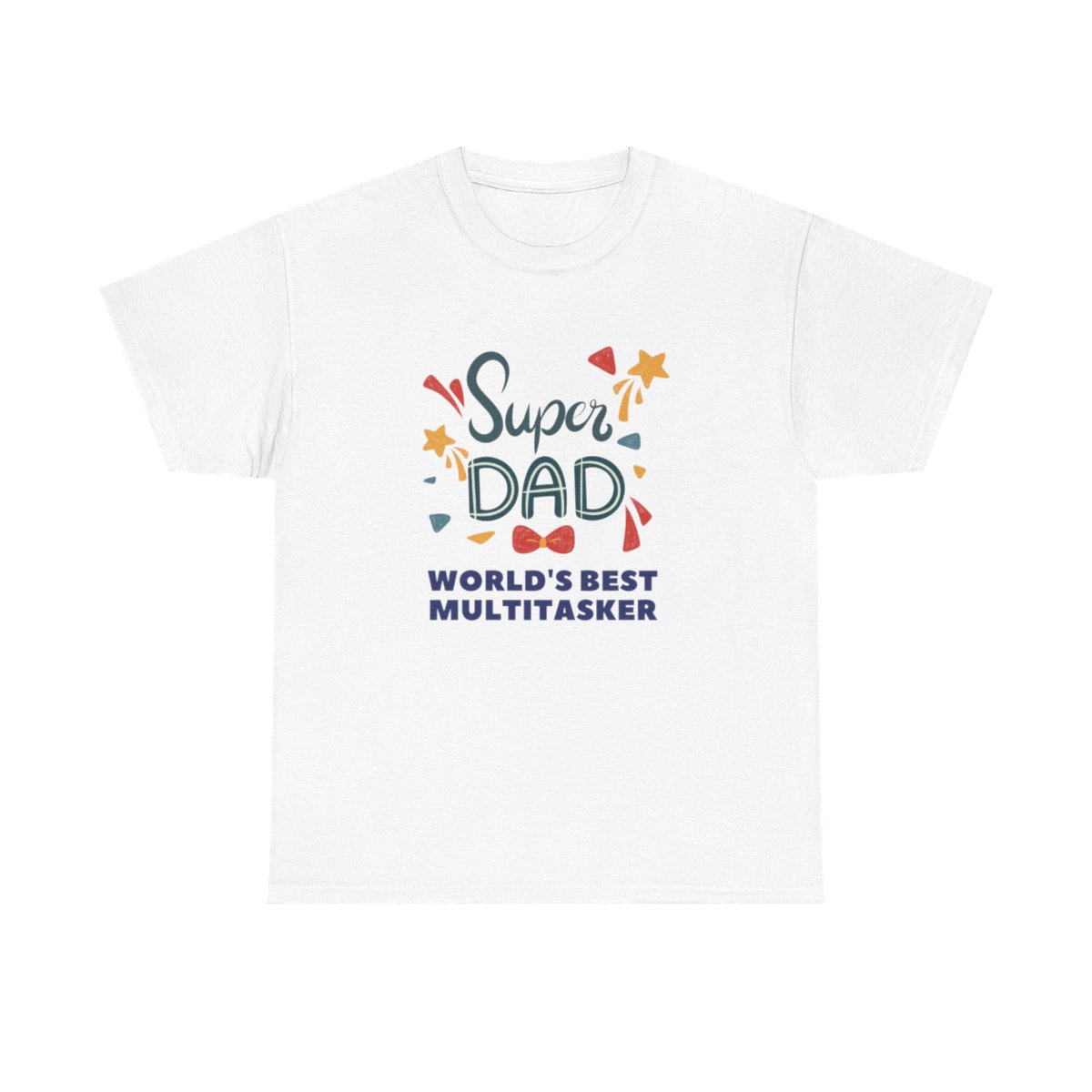 Super-dad: World's Best Multitasker: Unisex Heavy Cotton Tee - Image 29