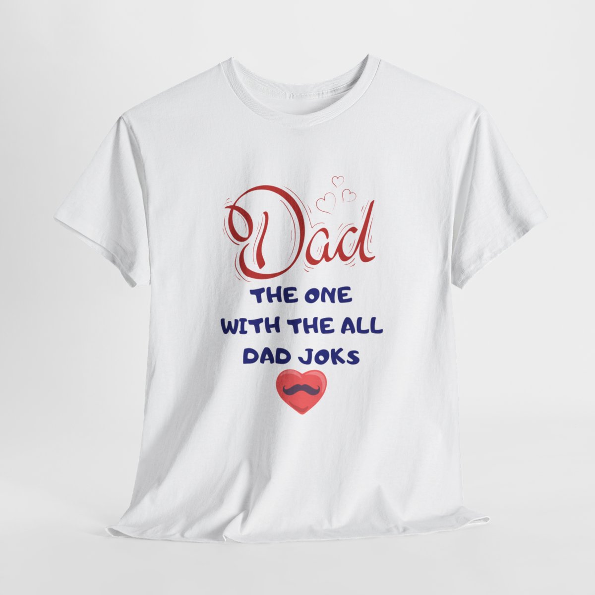 Dad: The One With The All Dad Jokes: Unisex Heavy Cotton Tee - Image 34