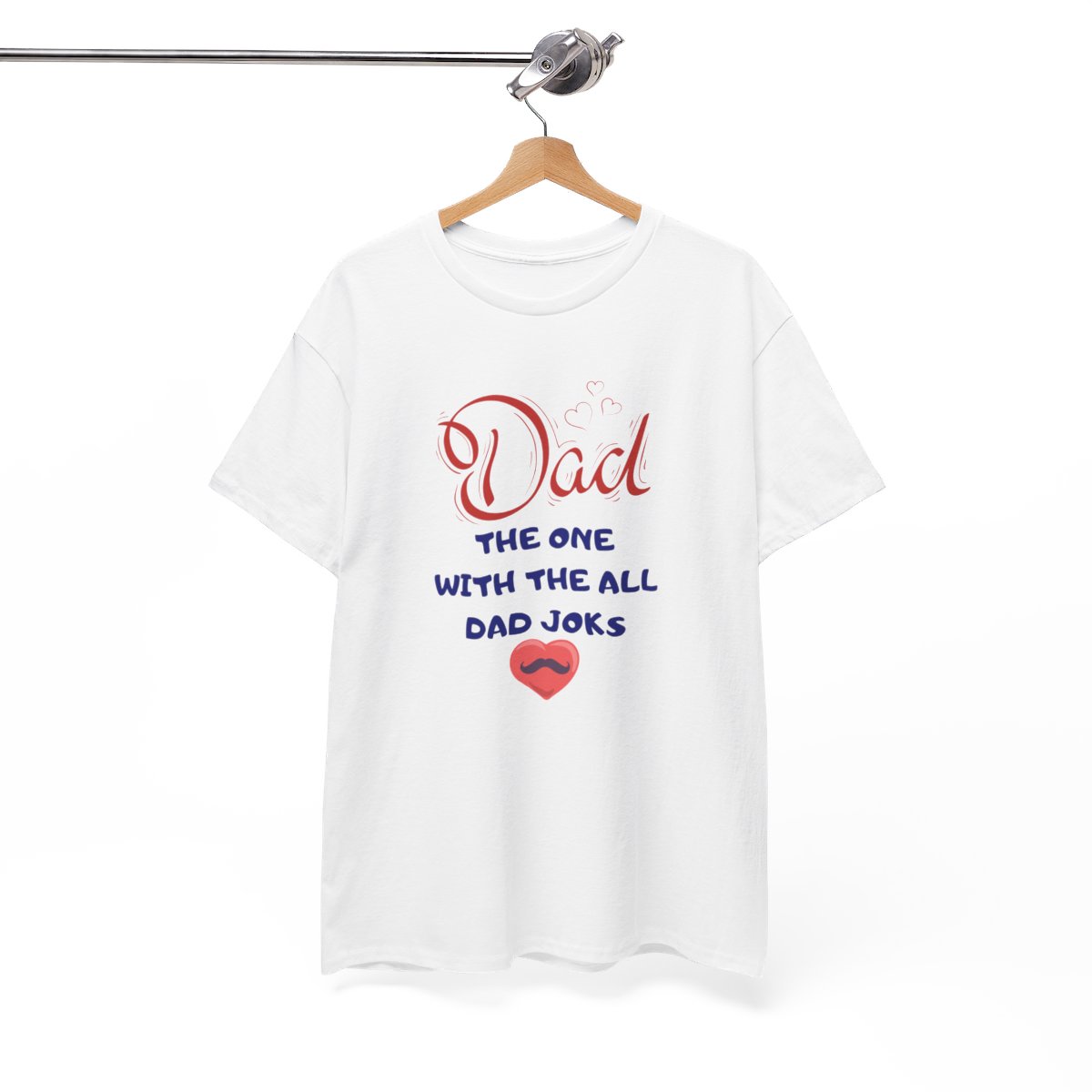 Dad: The One With The All Dad Jokes: Unisex Heavy Cotton Tee - Image 35