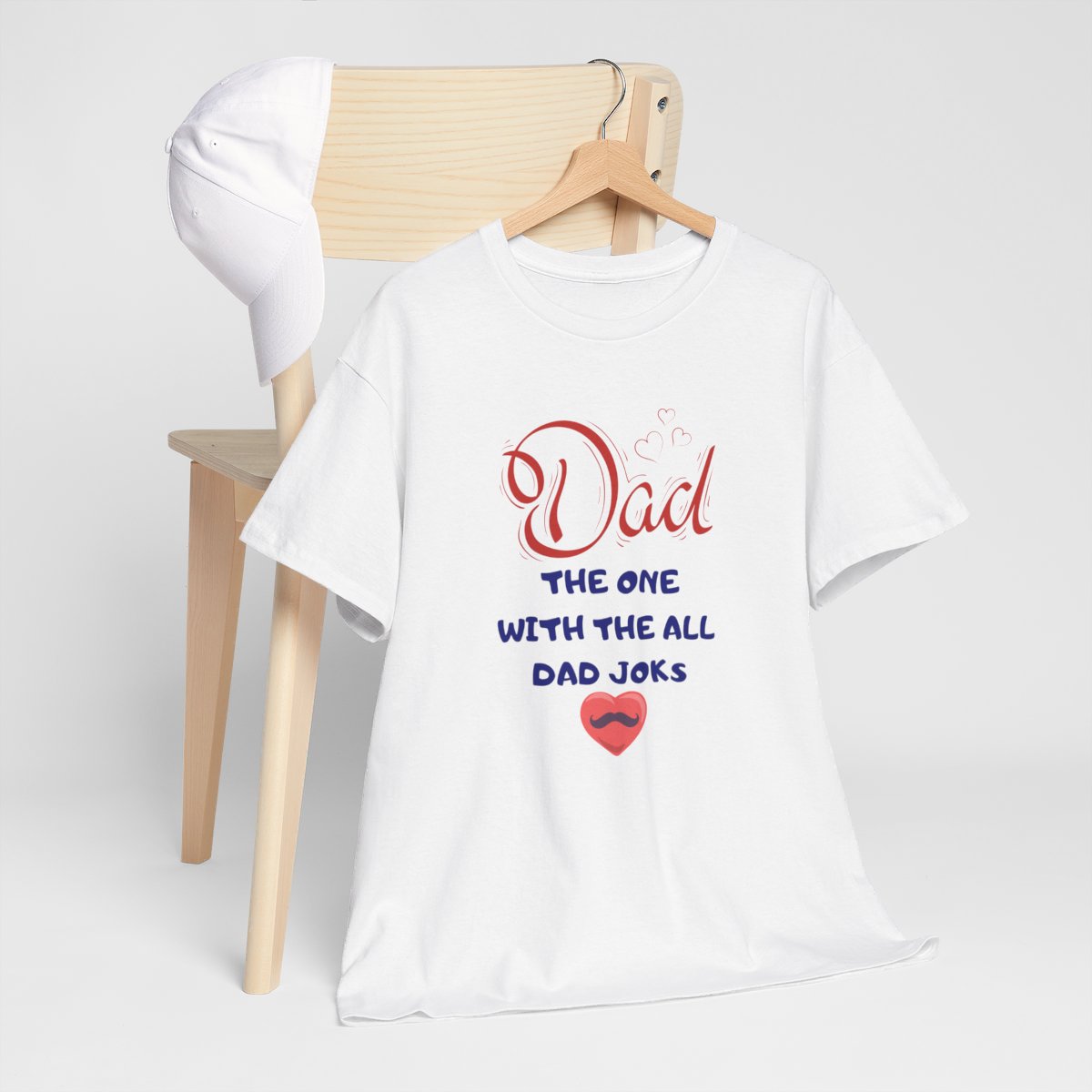 Dad: The One With The All Dad Jokes: Unisex Heavy Cotton Tee - Image 36