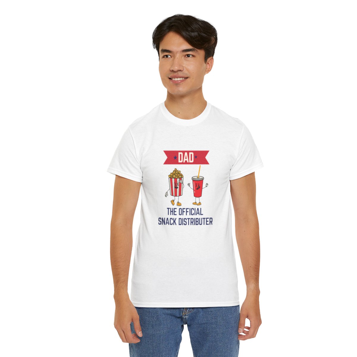 Dad: The Official Snack Distributor: Unisex Heavy Cotton Tee - Image 48