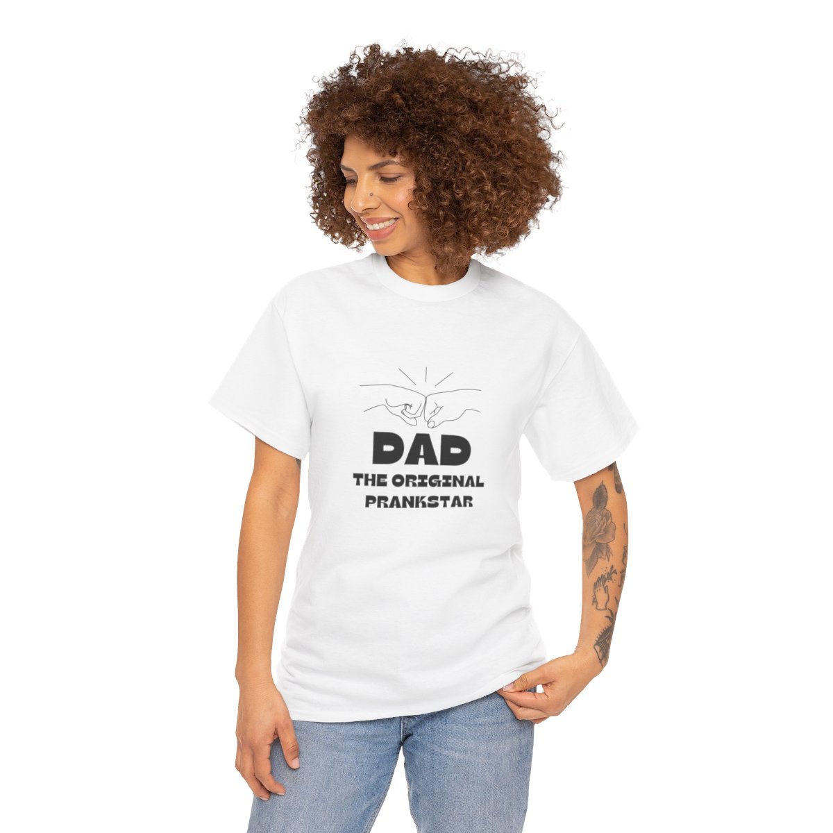 Dad: The Original Prank-star: Unisex Heavy Cotton Tee - Image 38