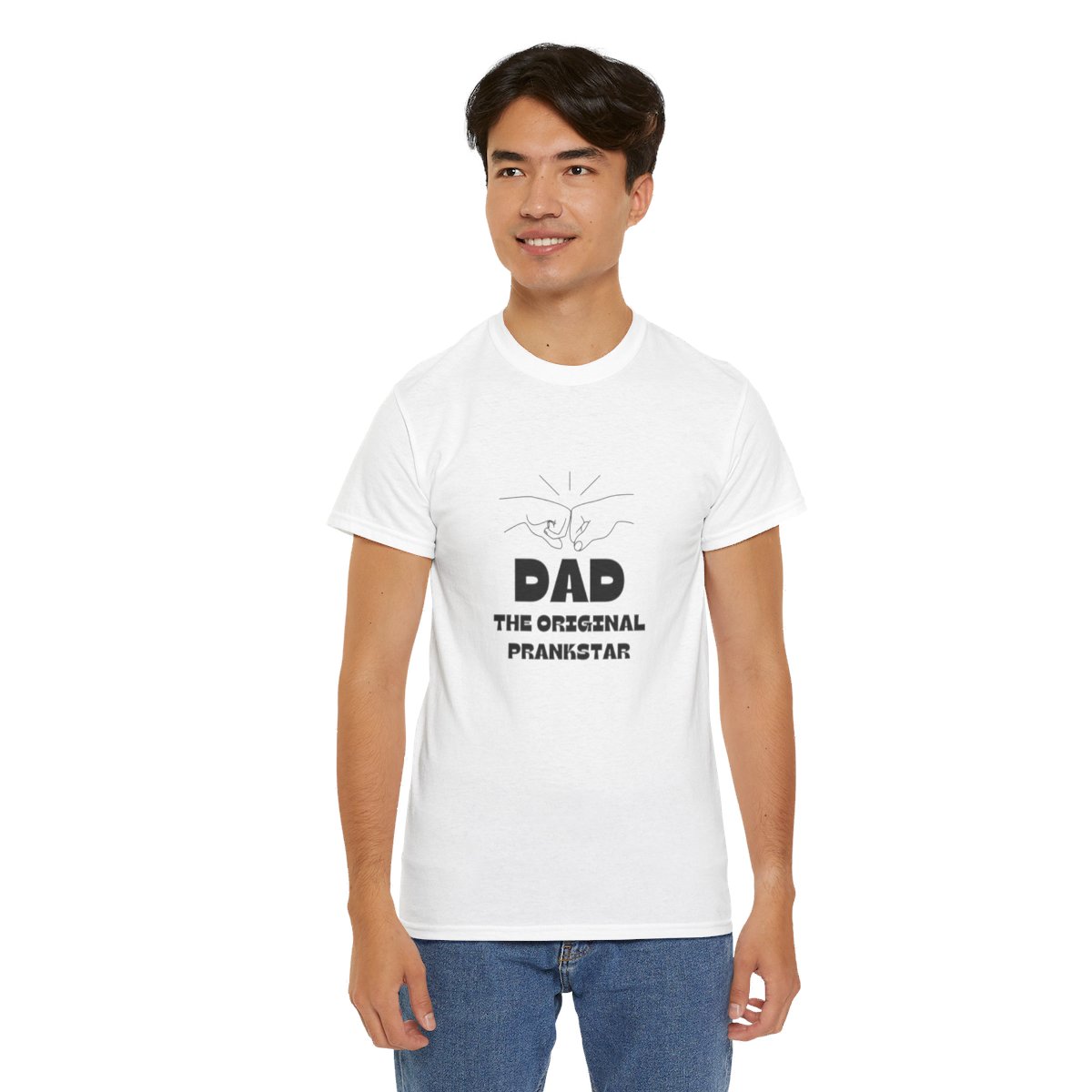 Dad: The Original Prank-star: Unisex Heavy Cotton Tee - Image 48