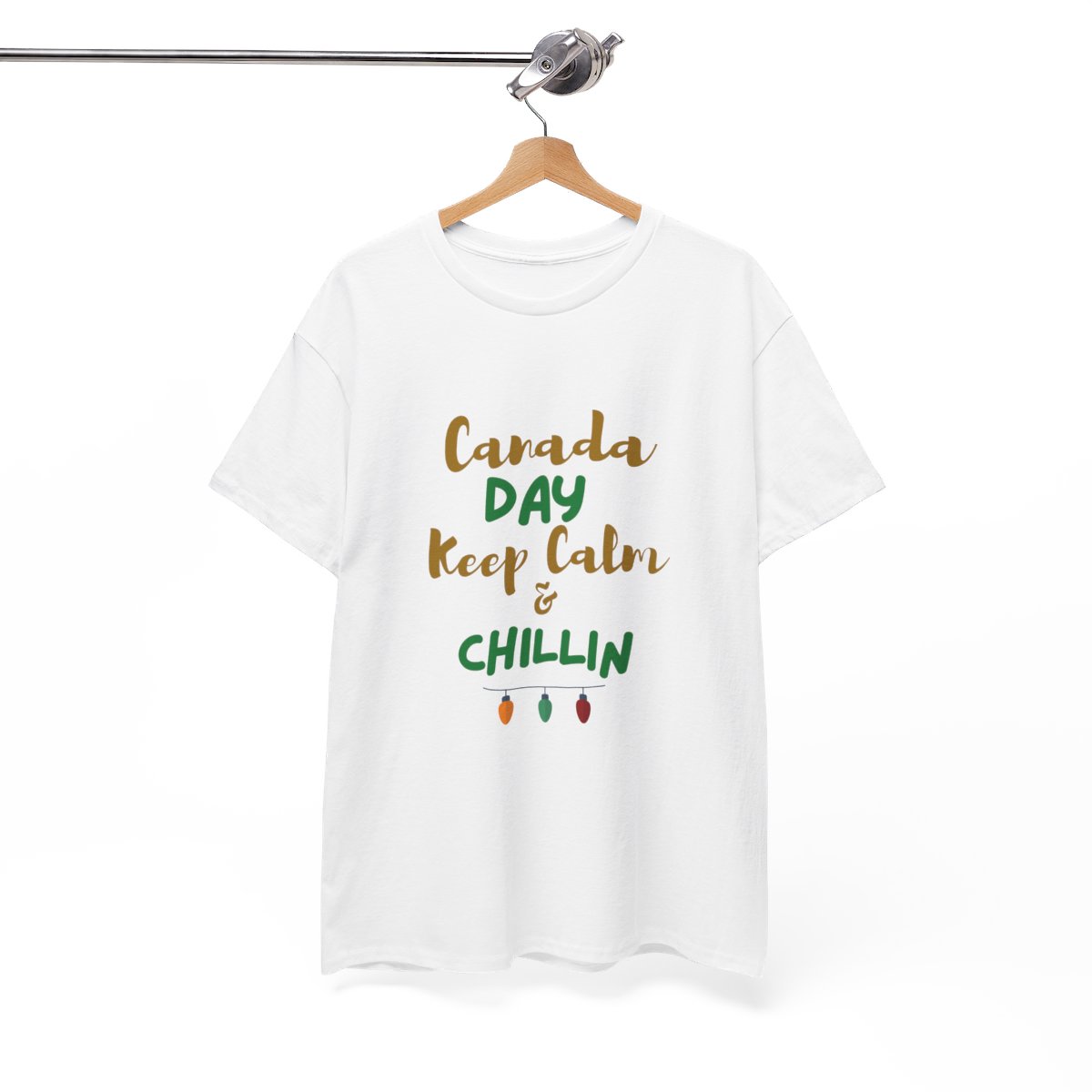Canada Day, Keep Calm & Chillin: Unisex Heavy Cotton Tee - Image 35