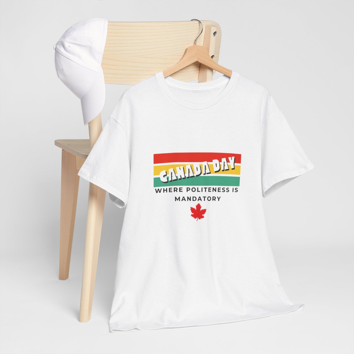Canada Day: Where Politeness is Mandatory: Unisex Heavy Cotton Tee - Image 9