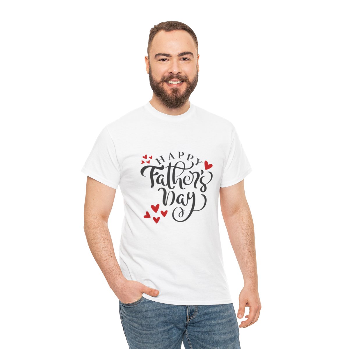 Happy Father's Day: Unisex Heavy Cotton Tee 28 Happy Father's Day: Unisex Heavy Cotton Tee - Image 28