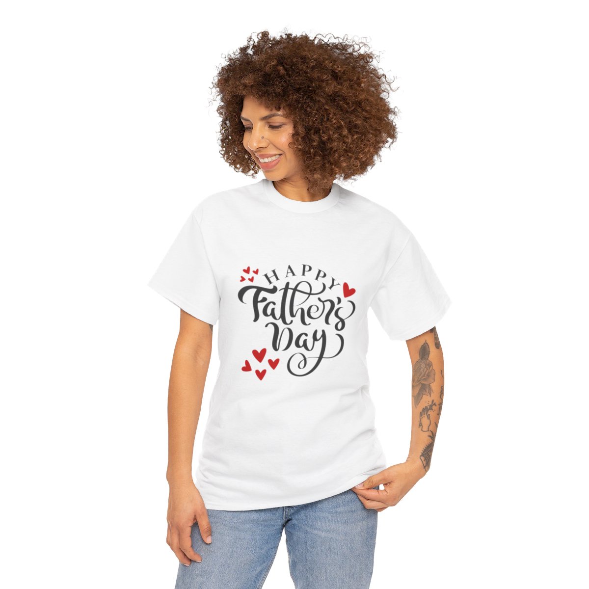Happy Father's Day: Unisex Heavy Cotton Tee 39 Happy Father's Day: Unisex Heavy Cotton Tee - Image 39