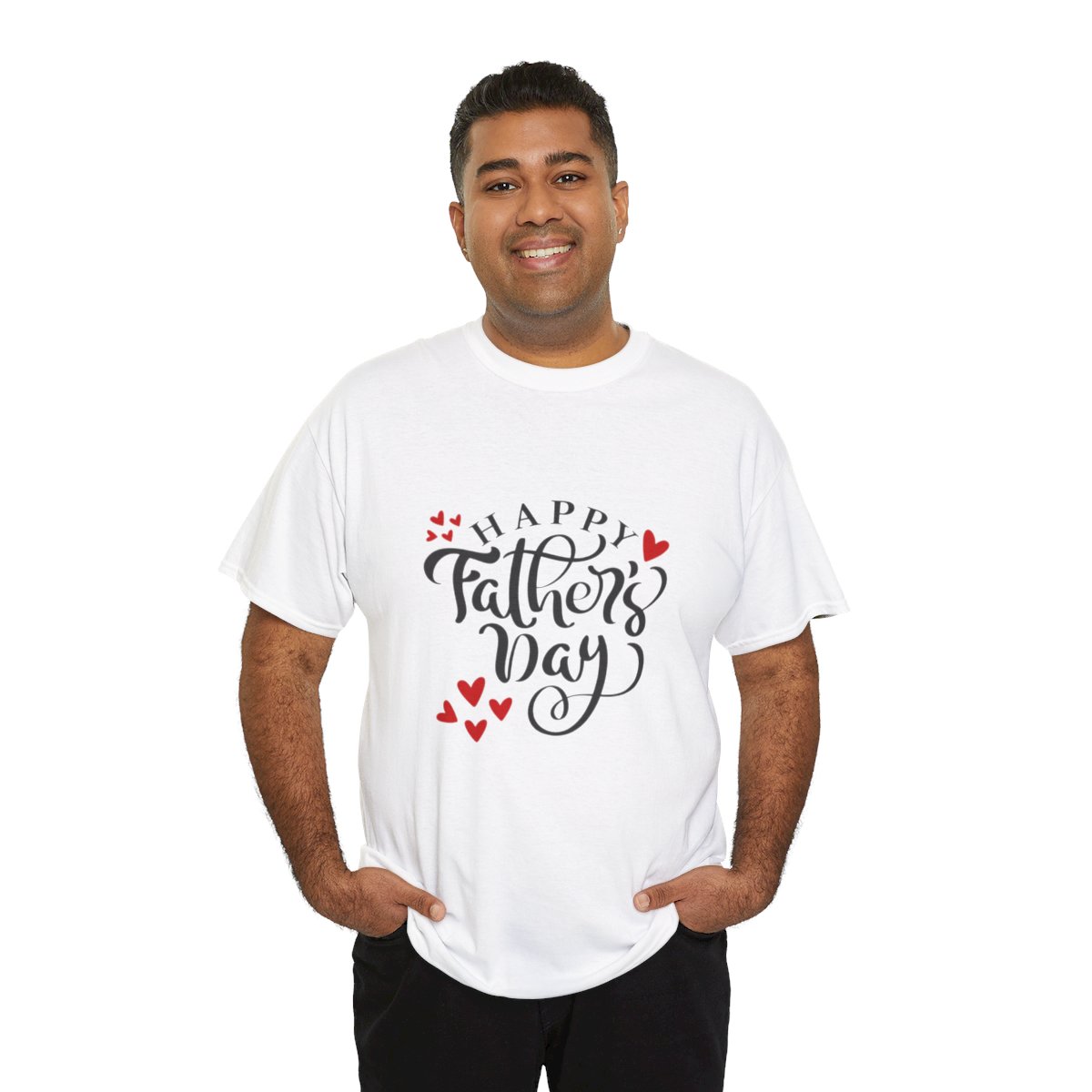 Happy Father's Day: Unisex Heavy Cotton Tee 44 Happy Father's Day: Unisex Heavy Cotton Tee - Image 44