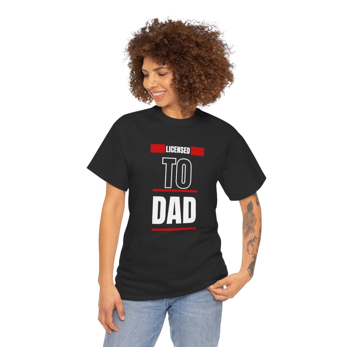 Licensed to Dad: Unisex Heavy Cotton Tee - Image 39