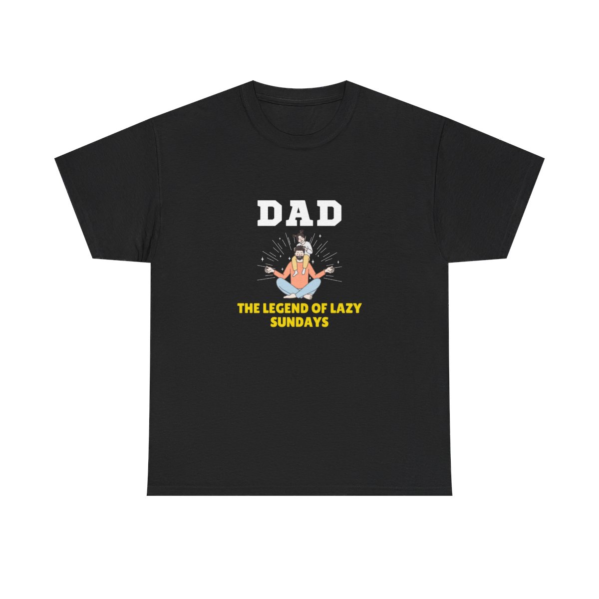 Dad: The Legend of Lazy Sundays: Unisex Heavy Cotton Tee - Image 29